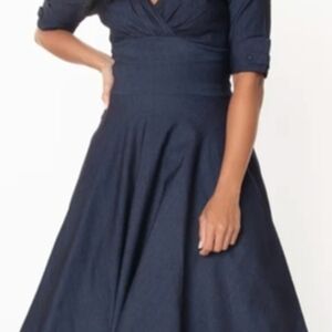 Unique Vintage Delores Swing Dress